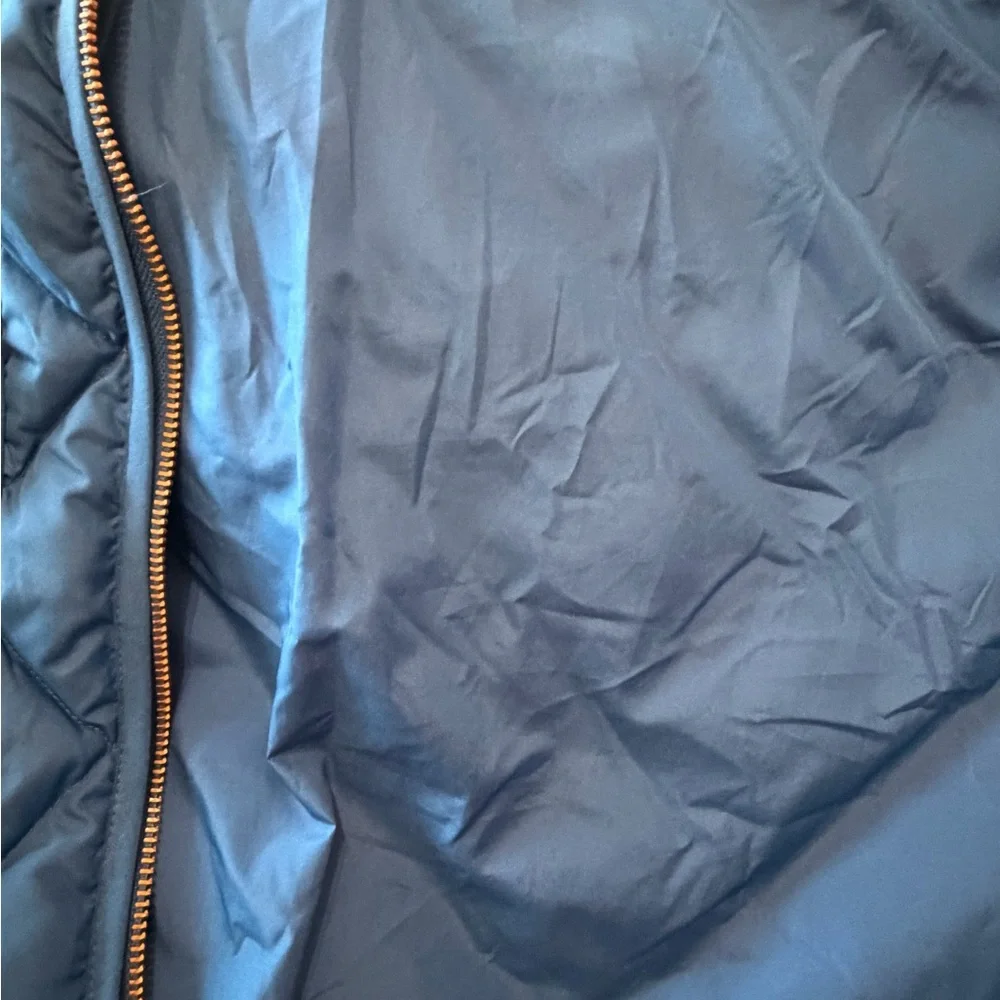J. Crew quilted down royal blue vest. Size medium.